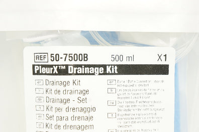 CareFusion 50-7500B PleurX Drainage Kit 500ml (x)